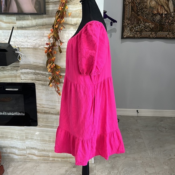 Universal‎ Thread pink ruffle dress size large - Picture 3 of 8